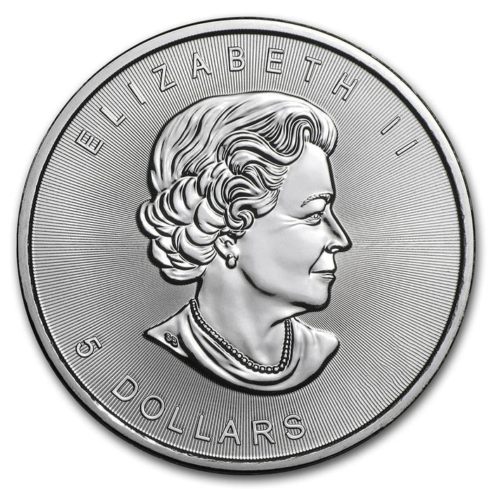 1 oz Canadian Silver Maple Leaf (Random Year) (Secondary Market - Rim Dings)