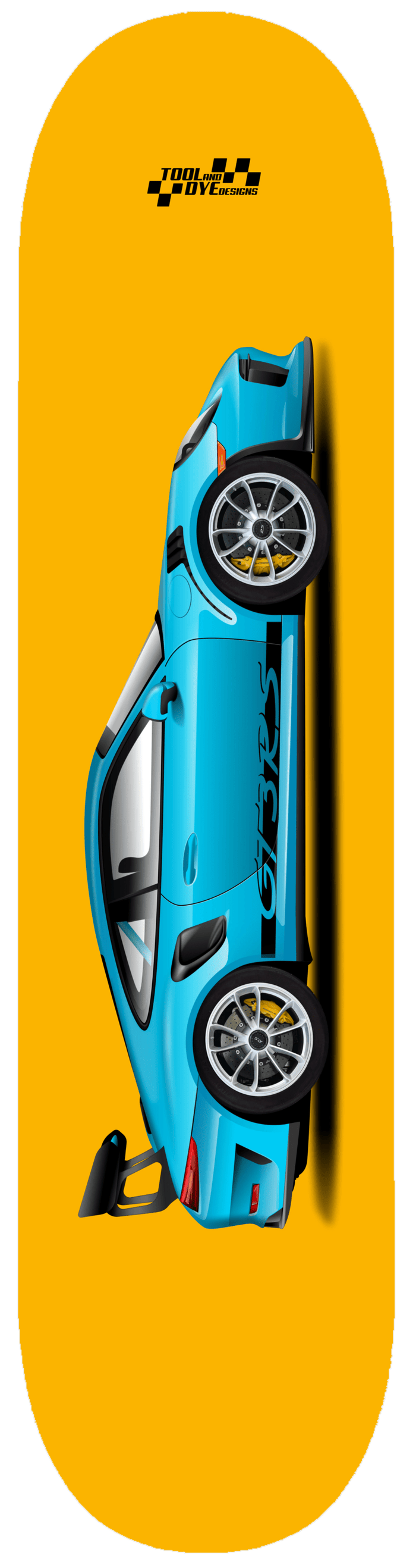 Car Art 991 Miami Skateboard Deck 7-ply Hardrock Canadian Maple GT3 RS V4