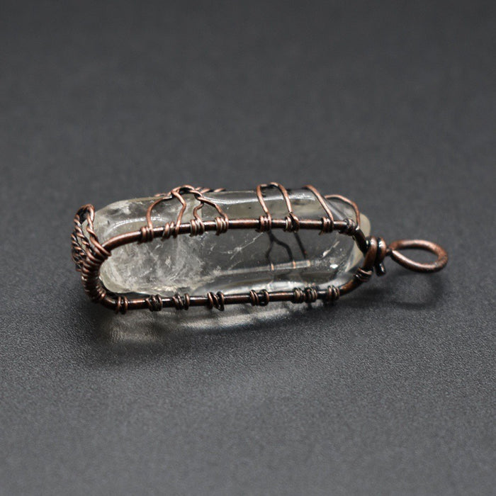 Hot Selling Stone Crystal Pillar Tree Of Life Pendant In Europe And America cjdropshipping