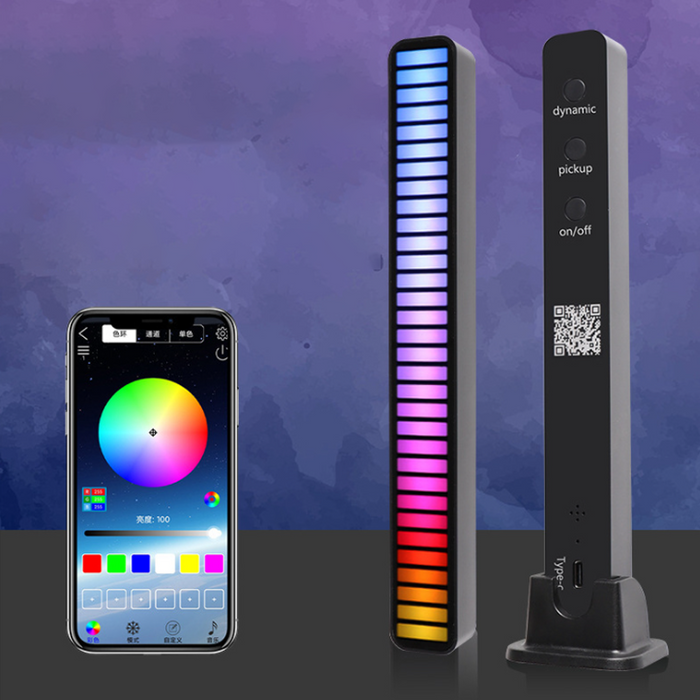 Lumière Rythmique Avec Micro LED à Contrôle Vocale ciaovie