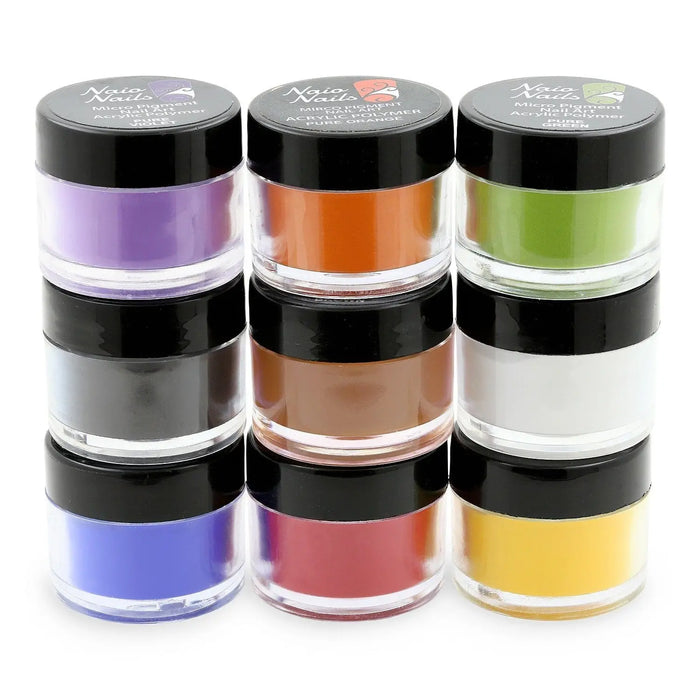 Pure Colours Collection Acrylic Powder - Set of 9 Naio Nails