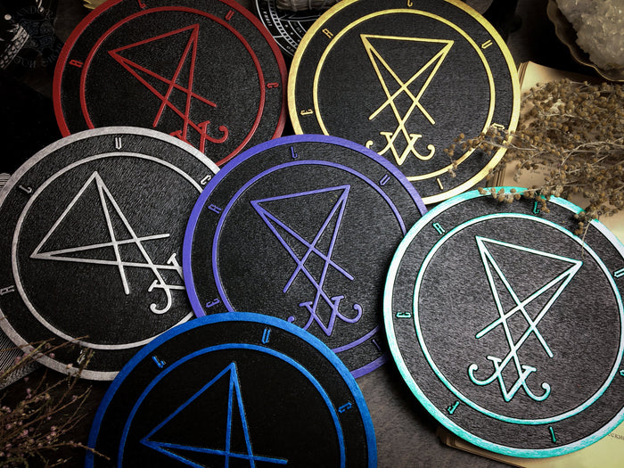 Sigil Lucifer - Altar pentacle - Color