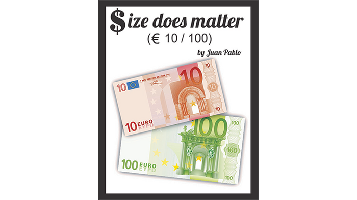 Size Does Matter EURO 10 to 100 (Gimmicks and Online Instructions) by Juan Pablo Magic - Mystique Factory