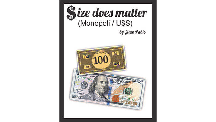 Size Does Matter MONOPOLY USD (Gimmicks and Online Instructions) by Juan Pablo Magic - Mystique Factory