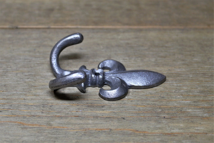 Small Fluer De Lis Iron Hook - Old West Iron