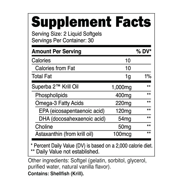 Transparent Labs - Krill Oil - 60 Softgels