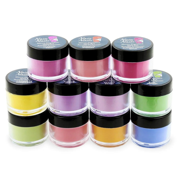 Tropical Acrylic Powder Collection - Set of 11 Naio Nails