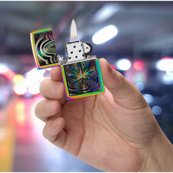 Zippo Lighter: Leaf Hypnosis Design - Multi-Color 47271