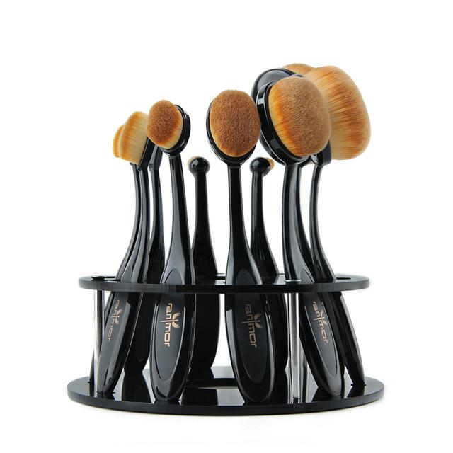 10 PIECE OVAL BRUSH SET x