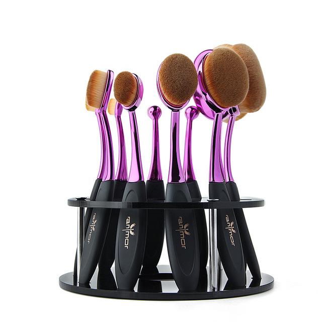 10 PIECE OVAL BRUSH SET x