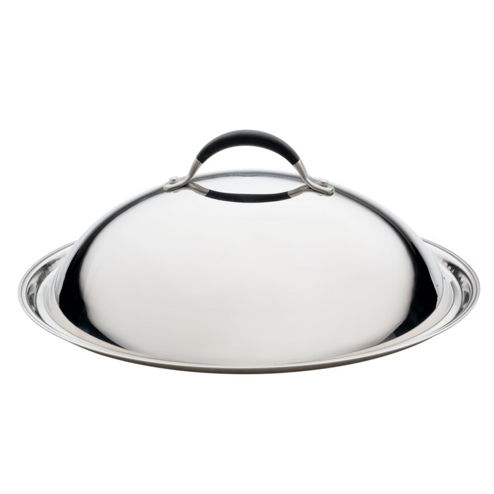 14-Inch Stainless Steel Domed Lid