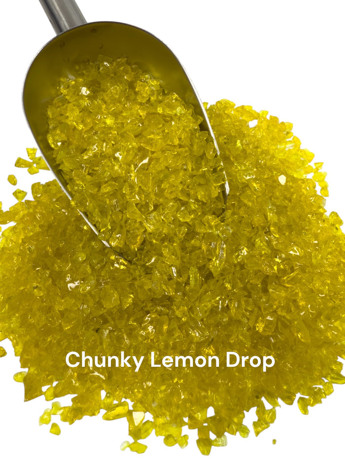 16 oz. Chunky Lemon Drop Crushed Glass 3-6 mm