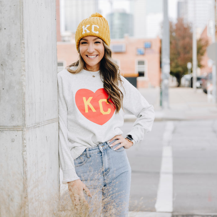 1KC Chunky Pom Beanie - Gold