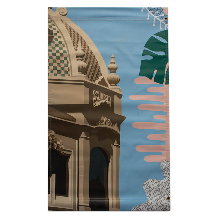 2020 Plaza Summer Banner - Haleigh Peterson - Blush/Blue Tower