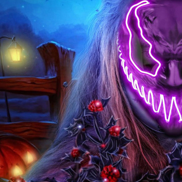🔥2022-New Horror Led V Mask 🎃 MBFFT