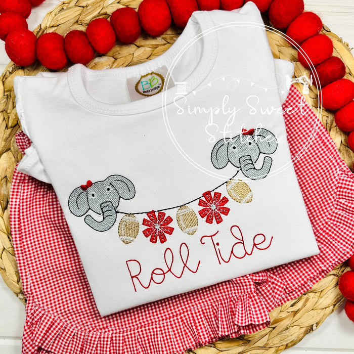 2358 - ELEPHANT GIRL BUNTING - SKETCH CHILD SHIRT
