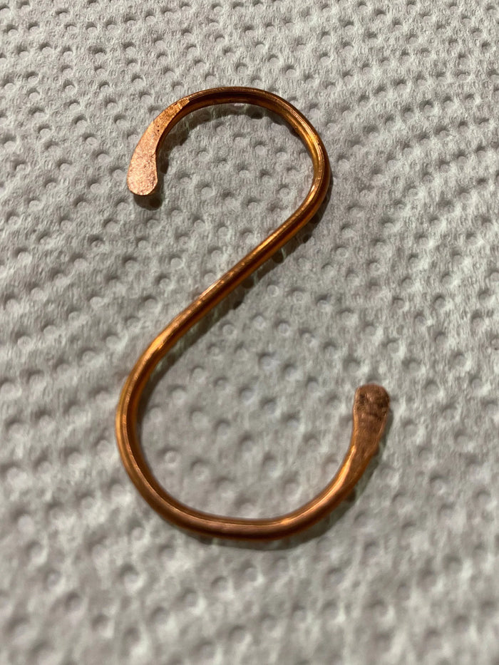 Copper S hooks (4 pack) - Old West Iron