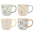4 Piece Aster 330ml Stoneware Mug Set