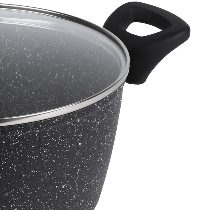 4 Piece Non-Stick Marble-Coated Cookware Set