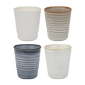 4 Piece Sand Dusk Tan & Linen Dwell 220ml Cuddle Mug Set