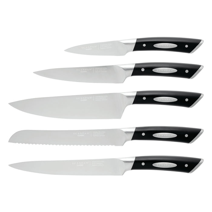 6 Piece Oak Kalo Knife & Block Set
