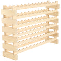 72 Bottle Wood Wine Rack