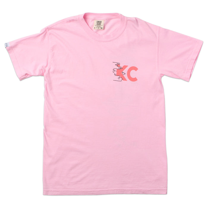 Al-Lex Kansas City Skyline Tee - Pink