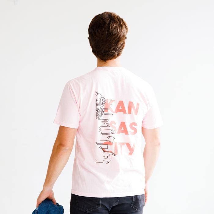 Al-Lex Kansas City Skyline Tee - Pink