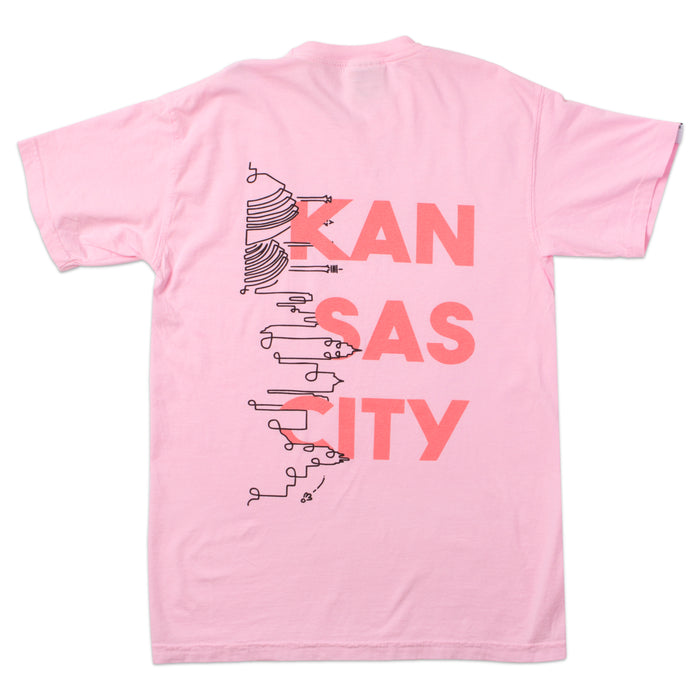 Al-Lex Kansas City Skyline Tee - Pink