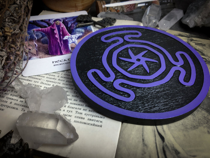 Altar pentacle - Hecate sigil - Color