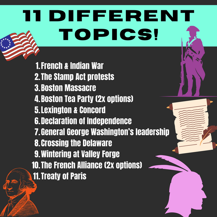 American Revolution Bellwork - Predictions