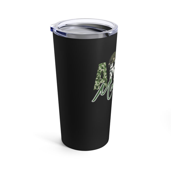 Army Mom 20oz Military Design Tumbler - Black Background