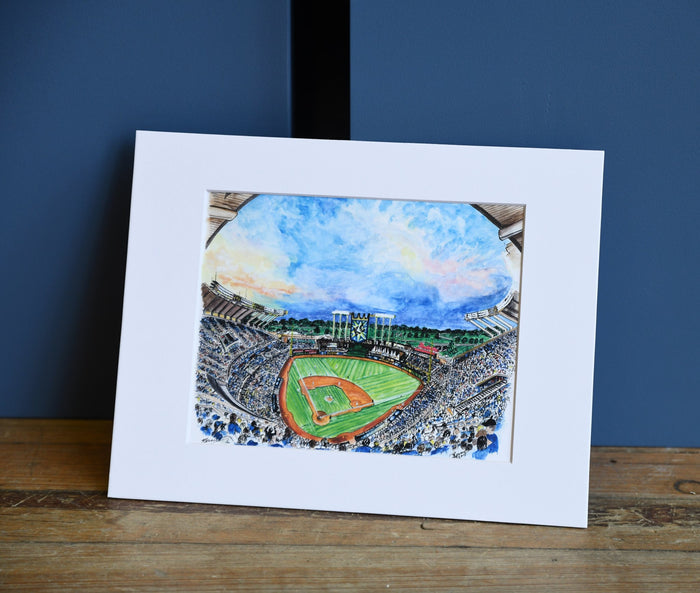 Art From Architecture Kauffman Stadium Print
