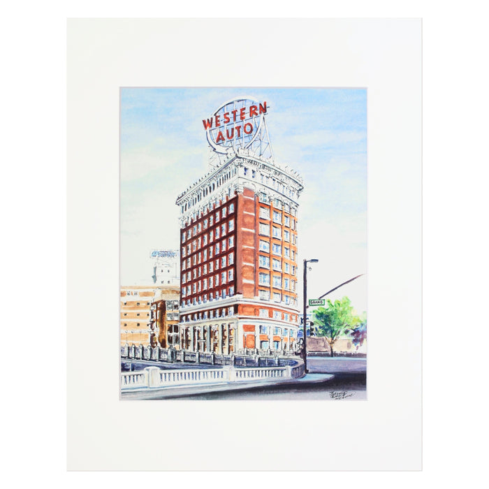 Art From Architecture Western Auto Print