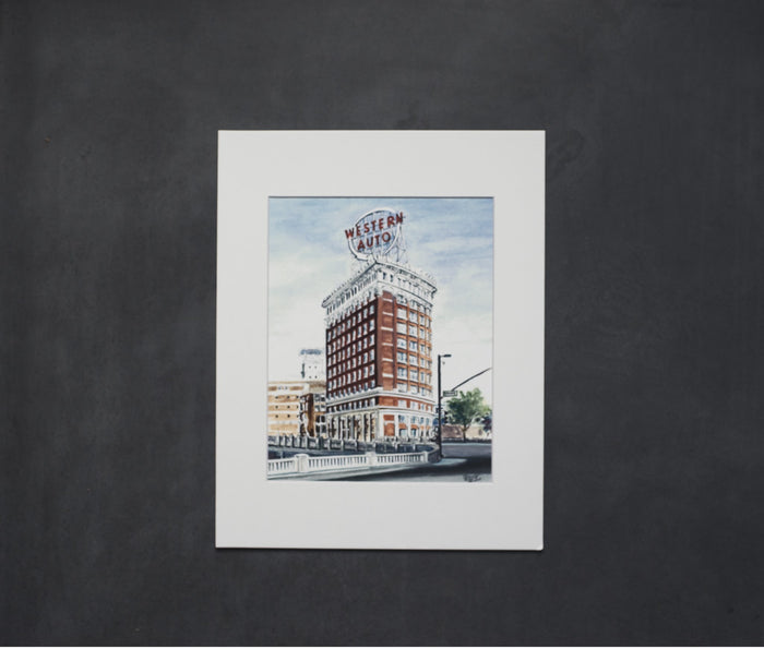 Art From Architecture Western Auto Print