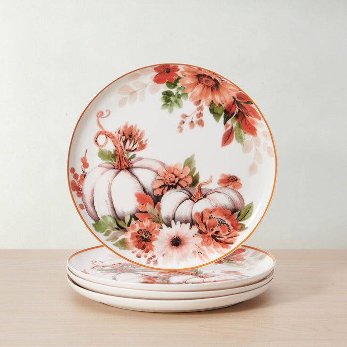 Autumn Bloom Set of 4 Salad Plates