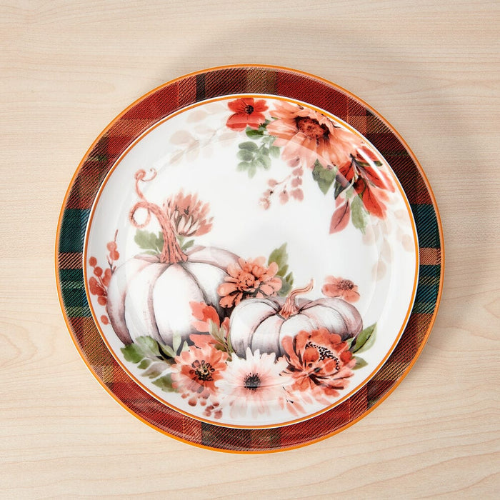 Autumn Bloom Set of 4 Salad Plates