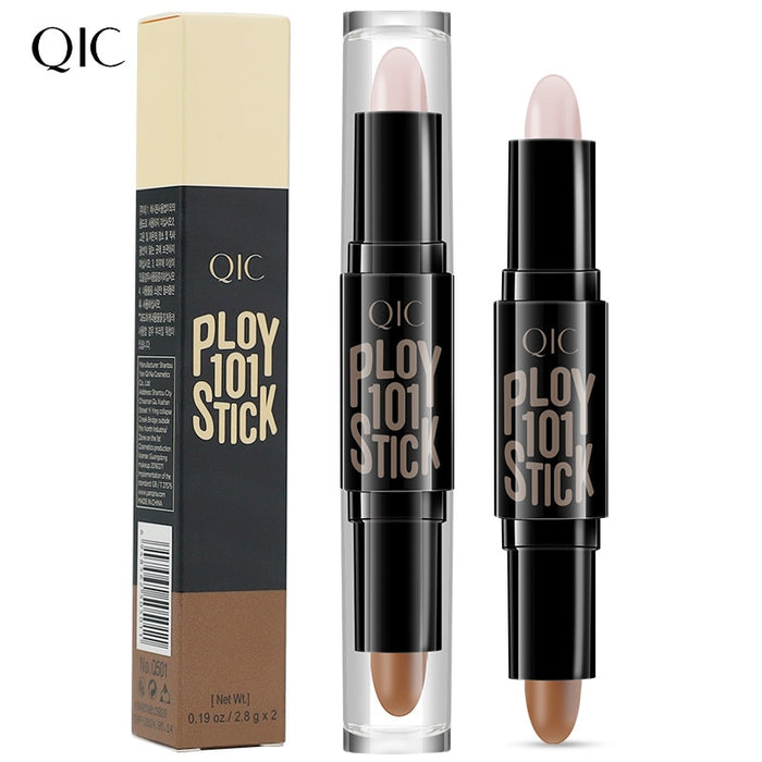 Beauty double-headed concealer stick clavicle shadow pen facial three-dimensional highlight stick concealer pen DSers