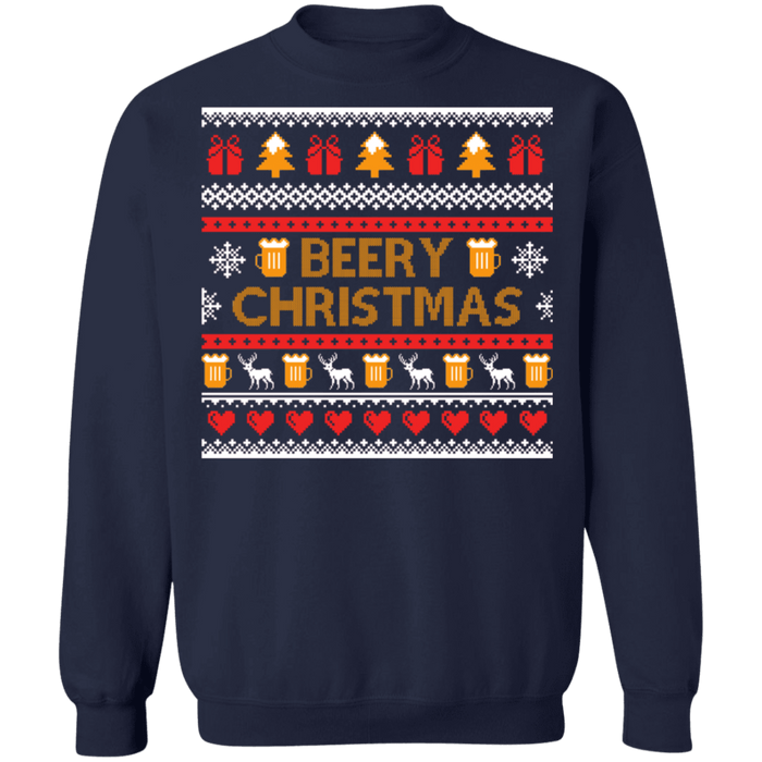 Beery Christmas Holiday Beer Ugly Sweater sweatshirt