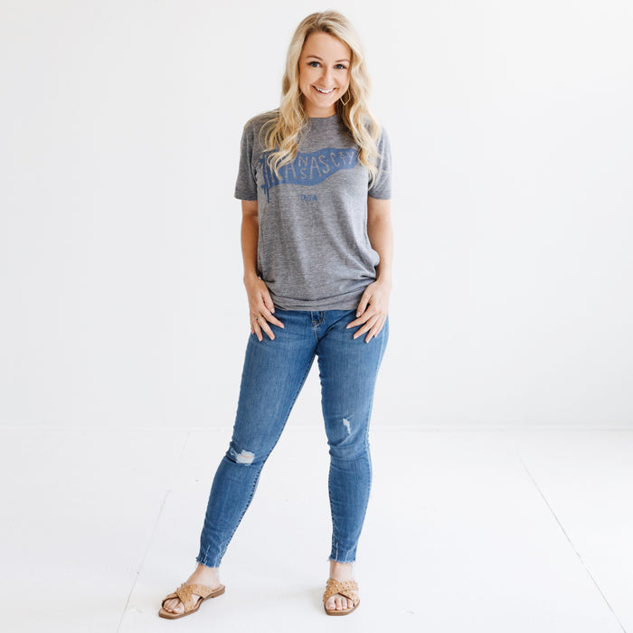 Bellboy Apparel Light Grey Pennant Tee