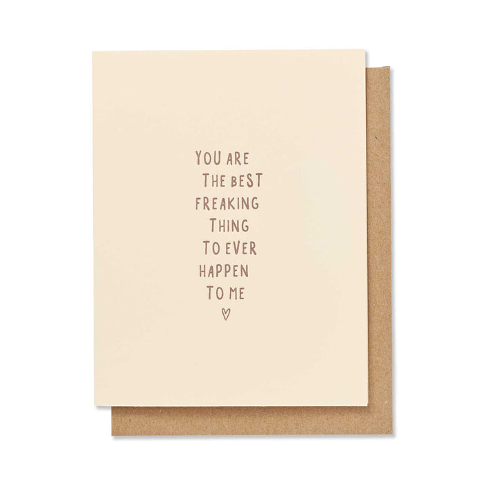Best Freaking Thing Card, Ruff House Art