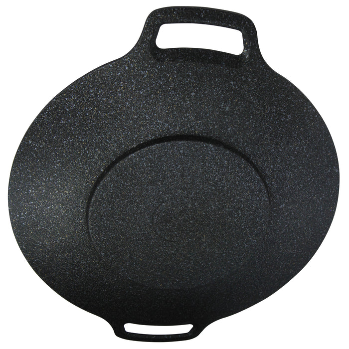 Black 36cm Cast Iron Griddle Pan
