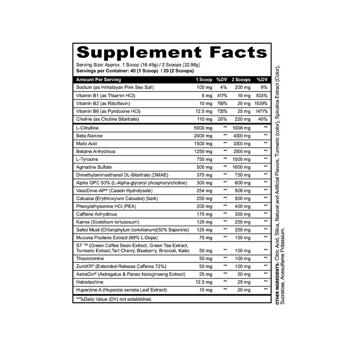 Black Magic x Panda Supps - Savage Pre-Workout