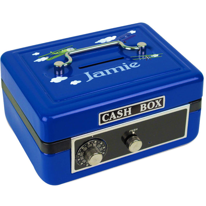 Blue Cash Box - Airplane