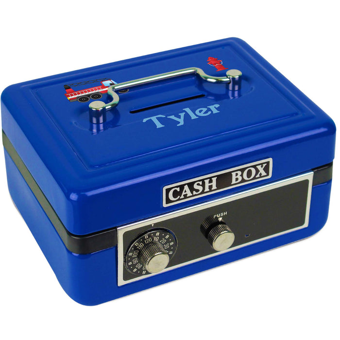 Blue Cash Box - Firetruck