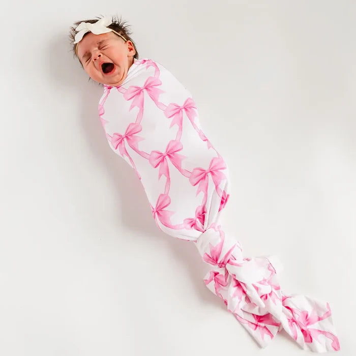 BOW MY GOSH BAMBOO SWADDLE