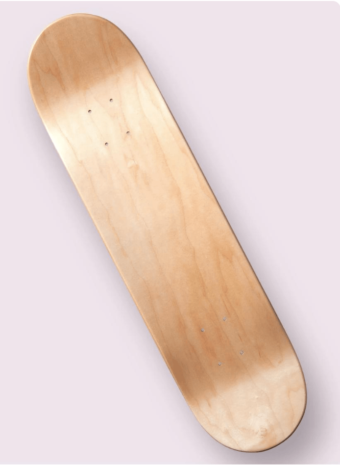 Car Art R8 Skate deck 7 ply maple skateboard Grey V2