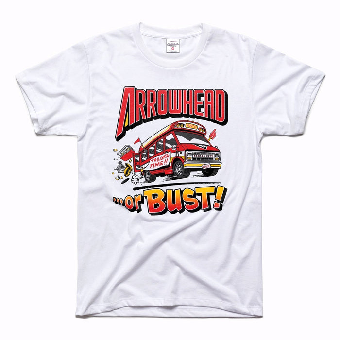 Charlie Hustle Arrowhead or Bust Tailgate Tee