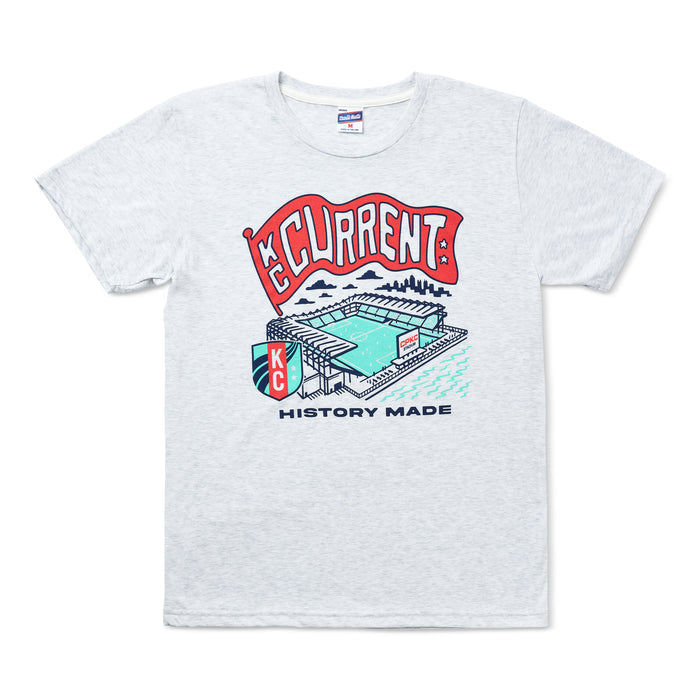 Charlie Hustle KC Current Women's Soccer Stadium Tee, History Made Adult and Kid's