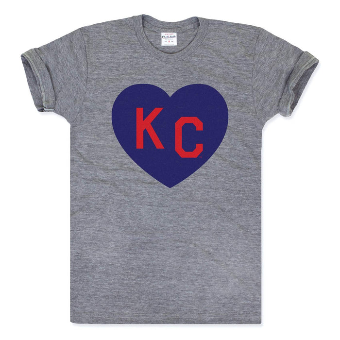 Charlie Hustle KC Heart Tee - Grey